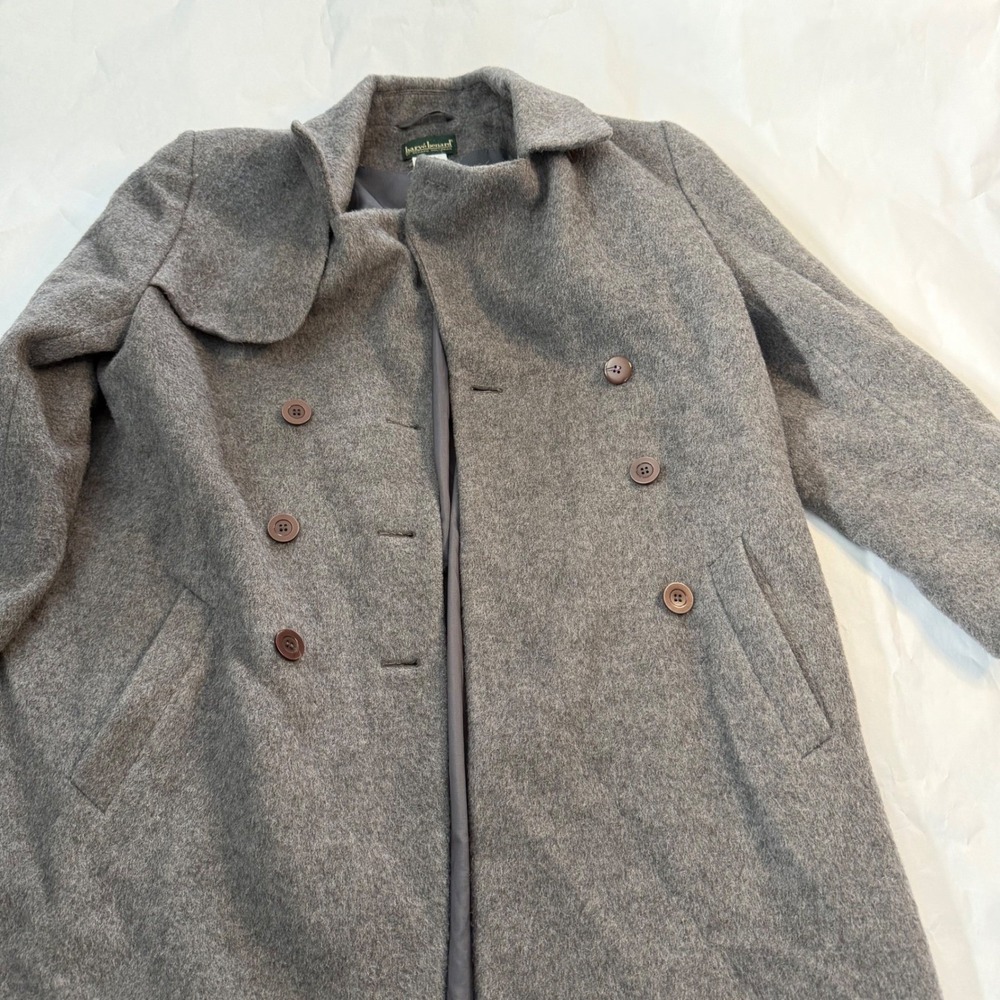 Harve Benard Holtzman VTG Double Breasted Wool Alpaca Blend Overcoat‎ Gray 10